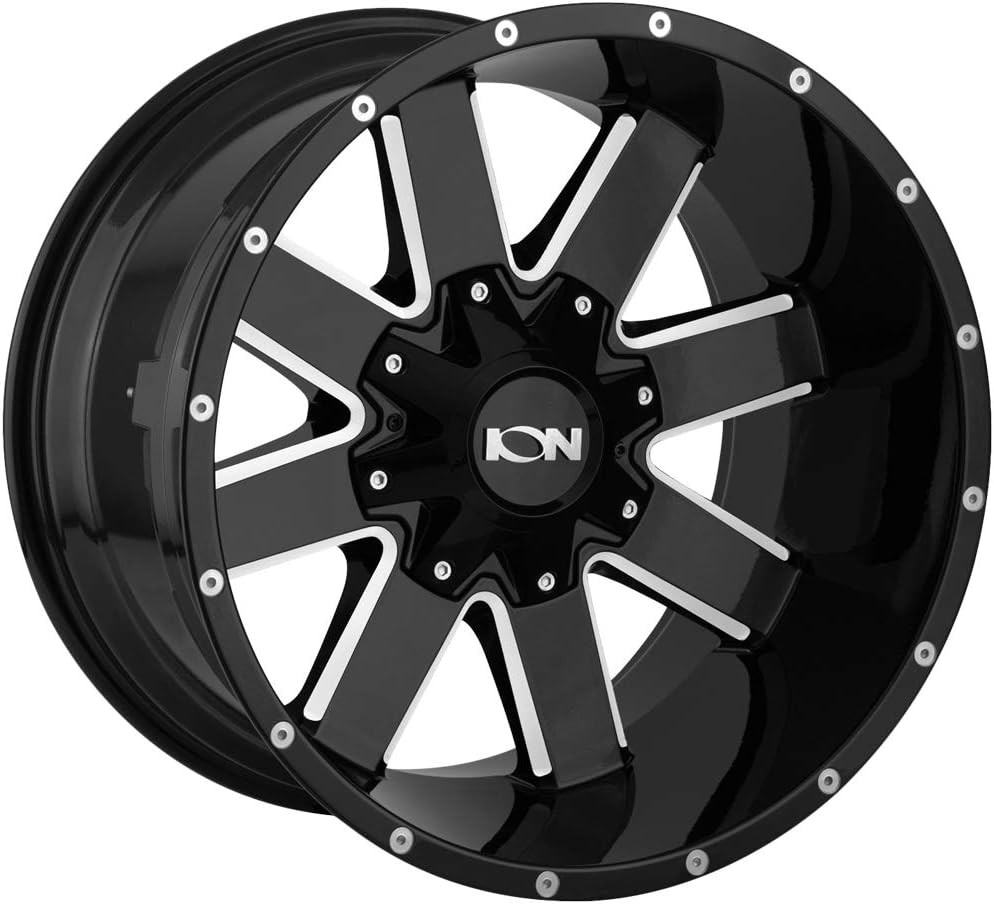 141 17x9, Bolt Pattern: 6x135/5.5, Offset: 18, GLOSS BLACK MILLED, set of 1