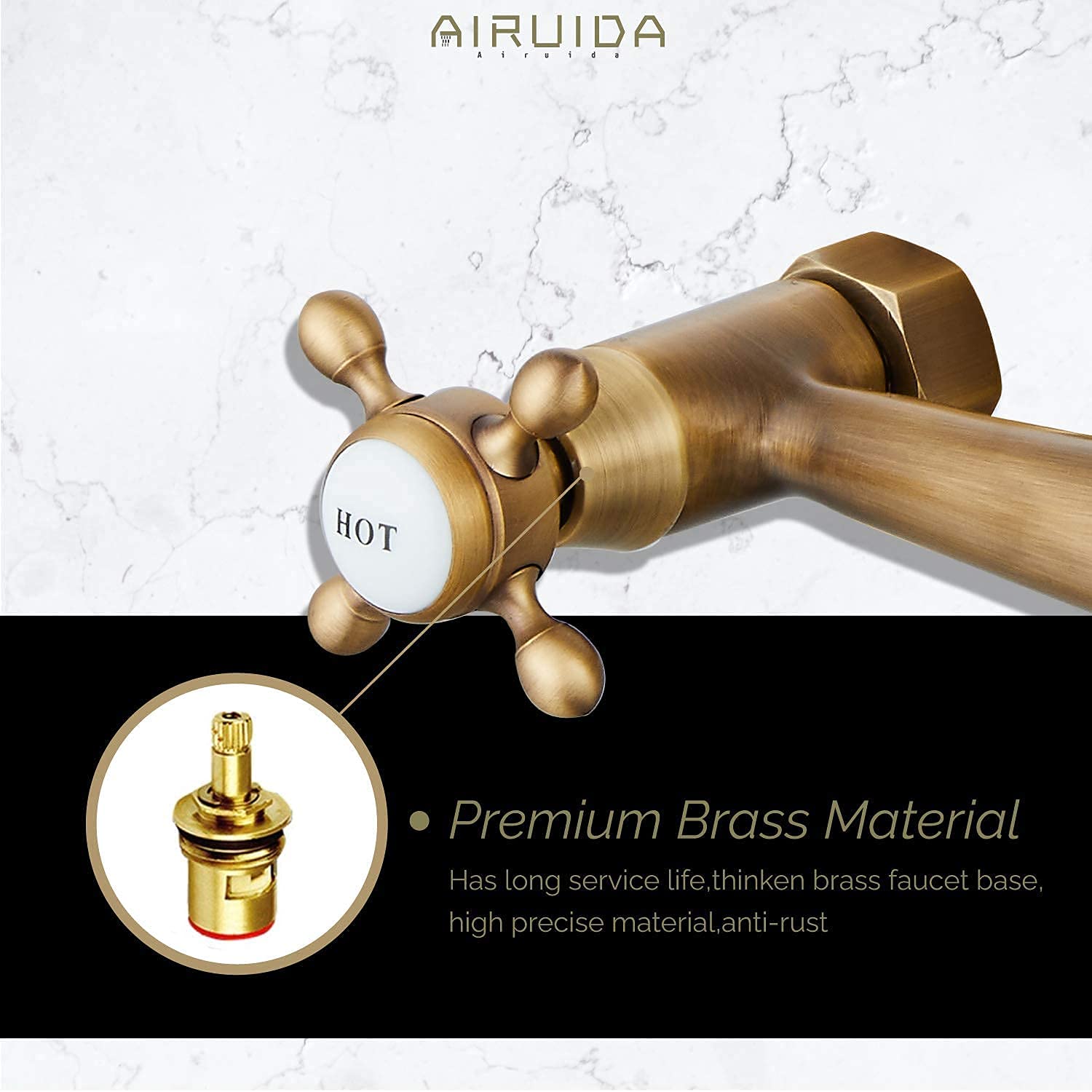 Grifo De Fregadero De Montaje En Pared Para Cocina De 20 Cm | Meses Sin Interés