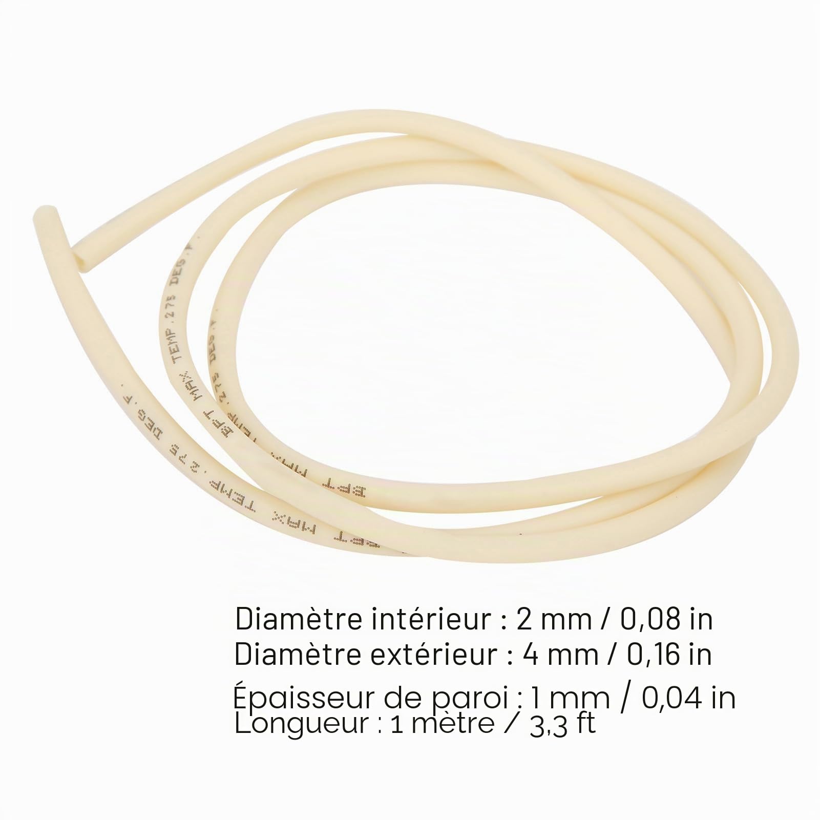 Tuyau de pompe péristaltique, facile à connecter, tuyau BPT réutilisable en silicone pour expériences de laboratoire