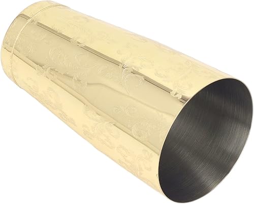 Miniatura 3 de Boston - Juego de coctelera de acero inoxidable 304, impresión vintage, capacidad media, juego de utensilios de barra multifuncionales, fácil de