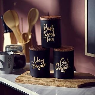 Home Box Tea Coffee Sugar Jar