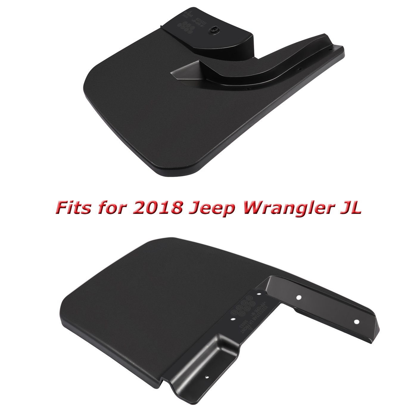 Front & Rear Splash Guards Fender Flares Mud Flaps for Jeep Wrangler JL JLU 2018 2019 2020 2021 Sahara Sport Sports (Exclude Rubicon)