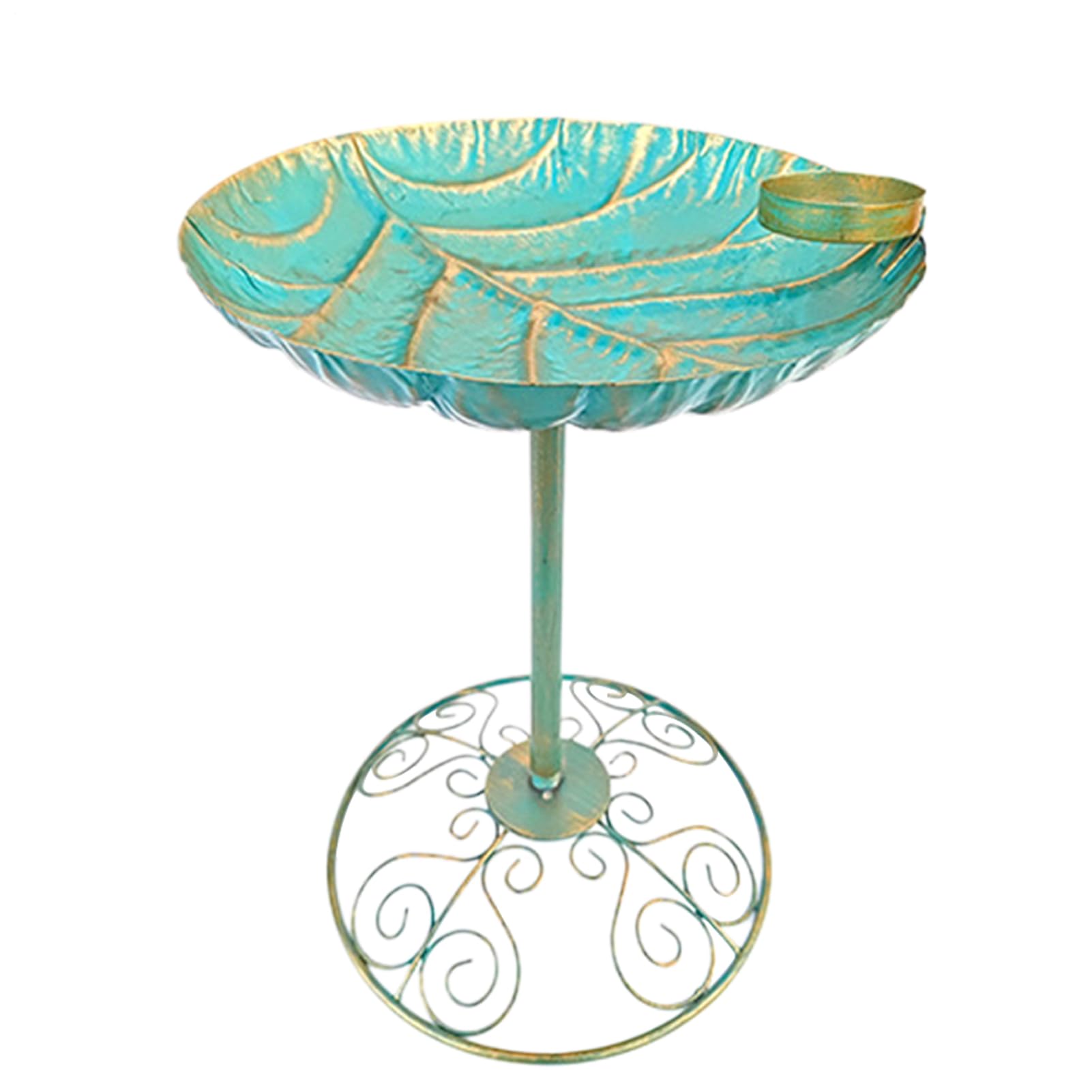 Vasca Per Uccelli In Metallo Da Esterno | Fontane Antiche Per Giardino,Antiruggine con Fioriera Abbeveratoio da Giardino Decorazioni per Recinzione Portico Prato Cortile Terrazza Balcone