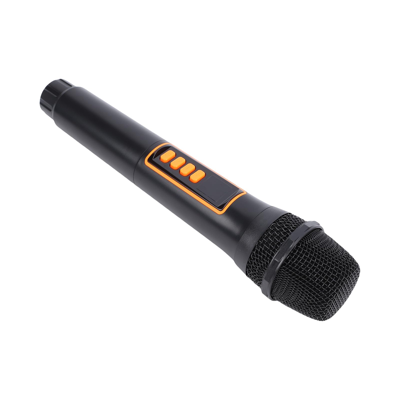 Alomejor Microfono Wireless 2.4G con Ricevitore Ricaricabile, Cardioide Palmare con Interfaccia Audio 6,35mm per Karaoke Festa Palco (1 a 1)