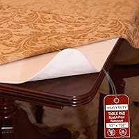 Vista 17 de LAMINET - Almohadilla elástica de borde impreso Elite - Gris mármol - Redonda pequeña - Se adapta a mesas de hasta 44" de diámetro - La máxima