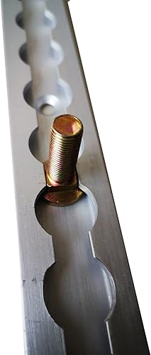 Miniatura 6 de Nuevo ajuste de perno de pista en L antigiro y línea aérea, ajuste de pernos de oreja, capacidad de 2250 libras, 10 paquetes