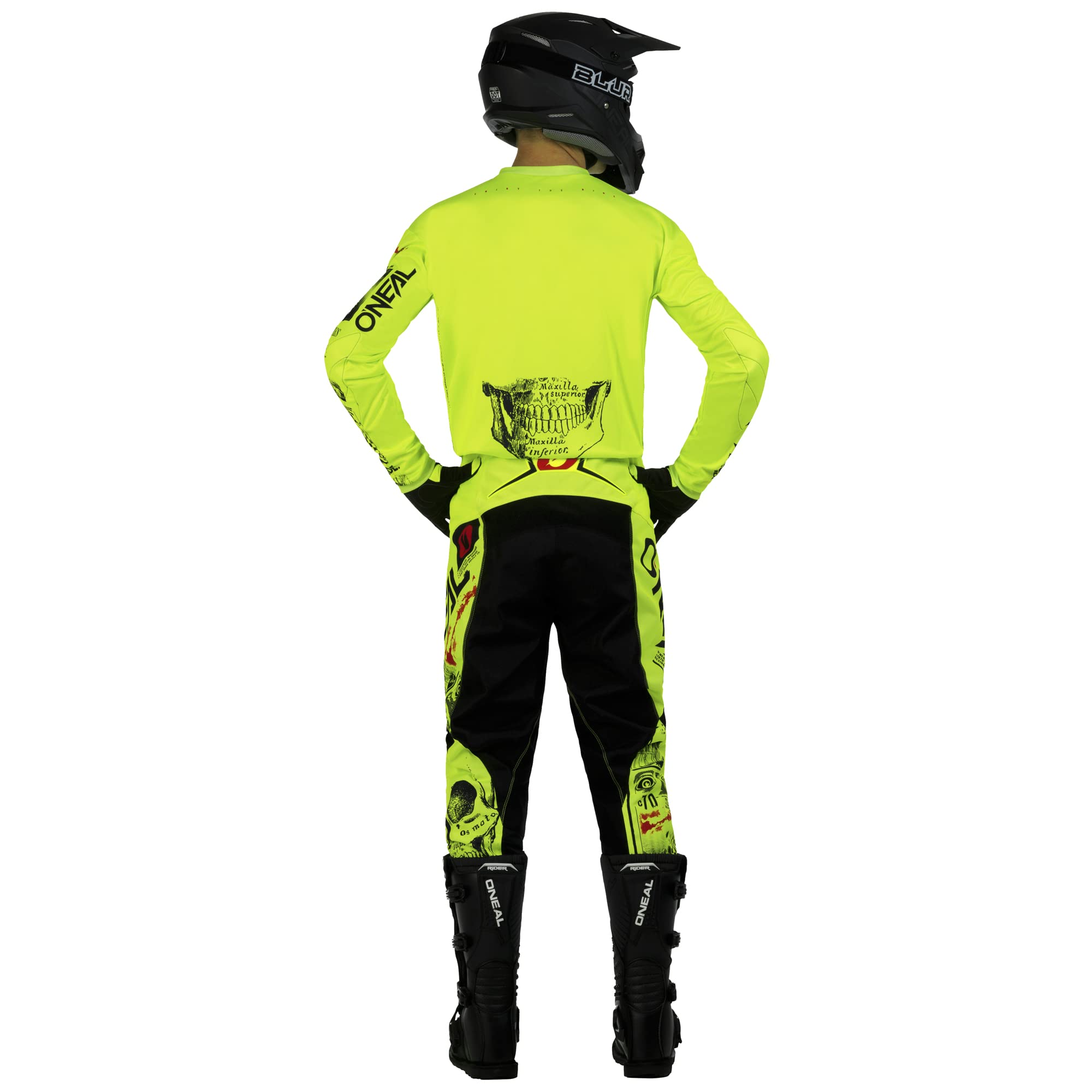 O'NEAL | Spodnie motocrossowe | dla dzieci | Enduro MX | wstawki ze stretchu, pełna podszewka, wyściółka z gumy zapewnia dodatkową ochronę | Element Youth Pants Attack V.23