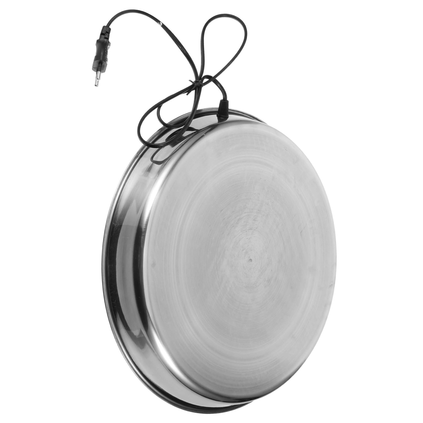Hemobllo Base Calefactora para Bebedero de Aves de Corral y Mascotas, Calentador de Agua Eléctrico de Acero Inoxidable, 38 Cm, Uso en Invierno para Granjas y Patios Traseros