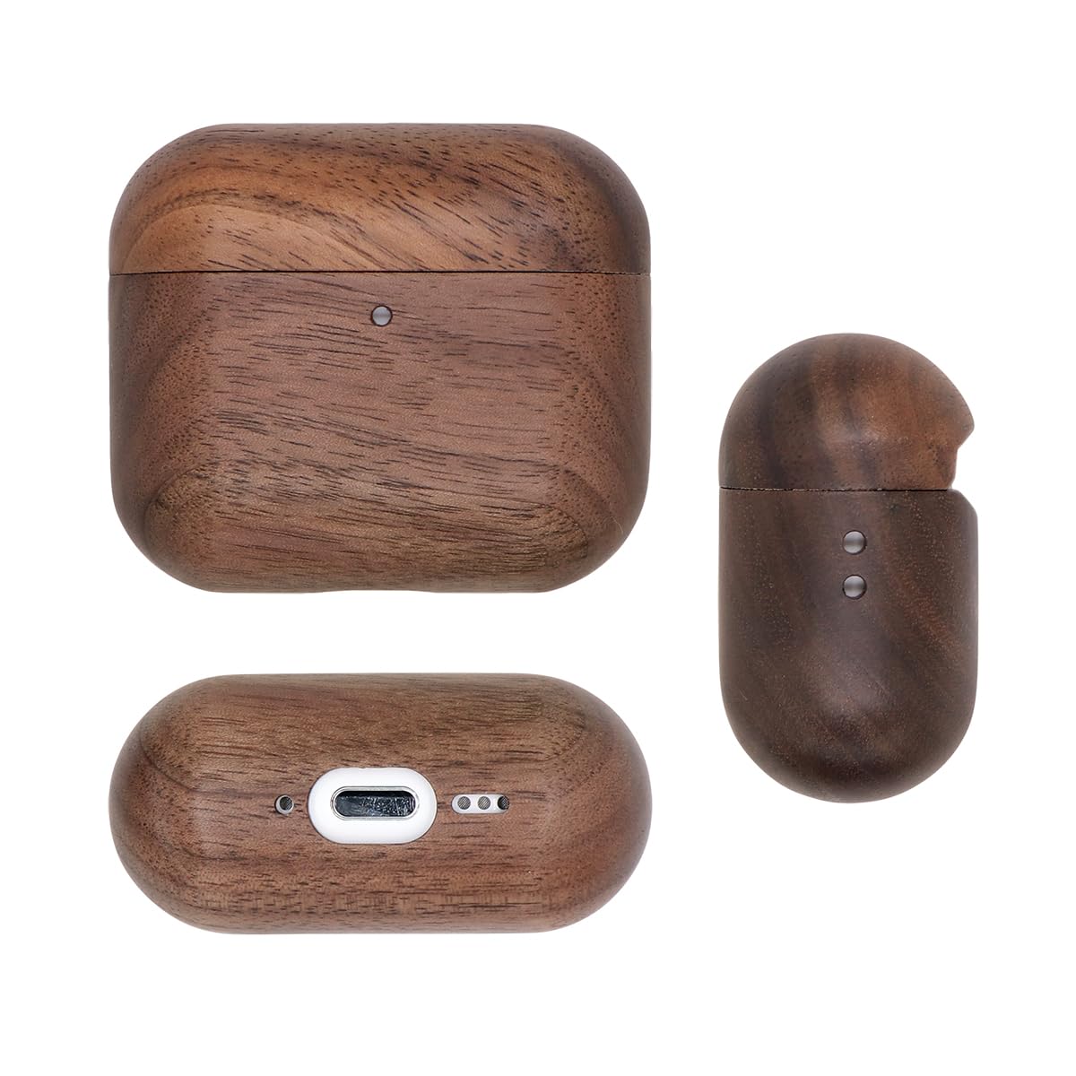 Amazon | CaseGuider AirPods 4用ケース 2024年新型 ナチュラルウッド
