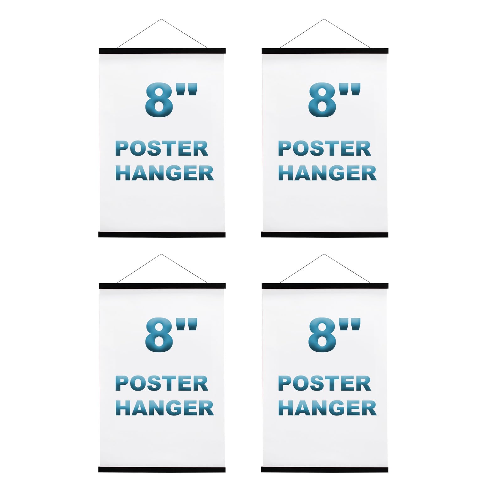 3 Pack 8 Inch Post Hanger and 1 Pack 8 Inch Post Hanger Bundle