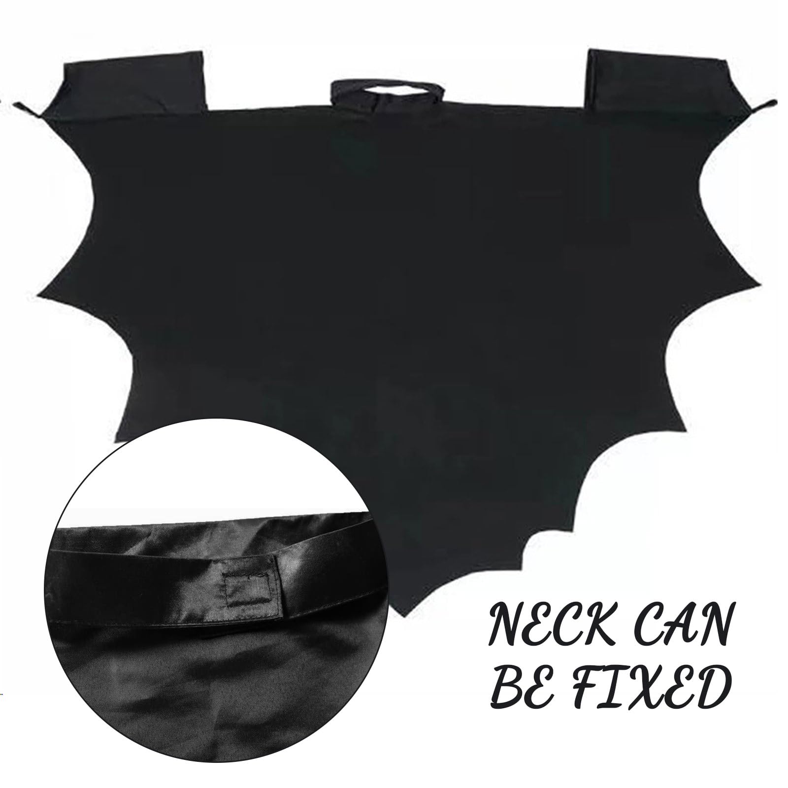MUNSKT Vampire Bat Wings with Bat Mask, Black Cape for Adults Vampire Costume Halloween Women Men for Carnival Cosplay - Image 4
