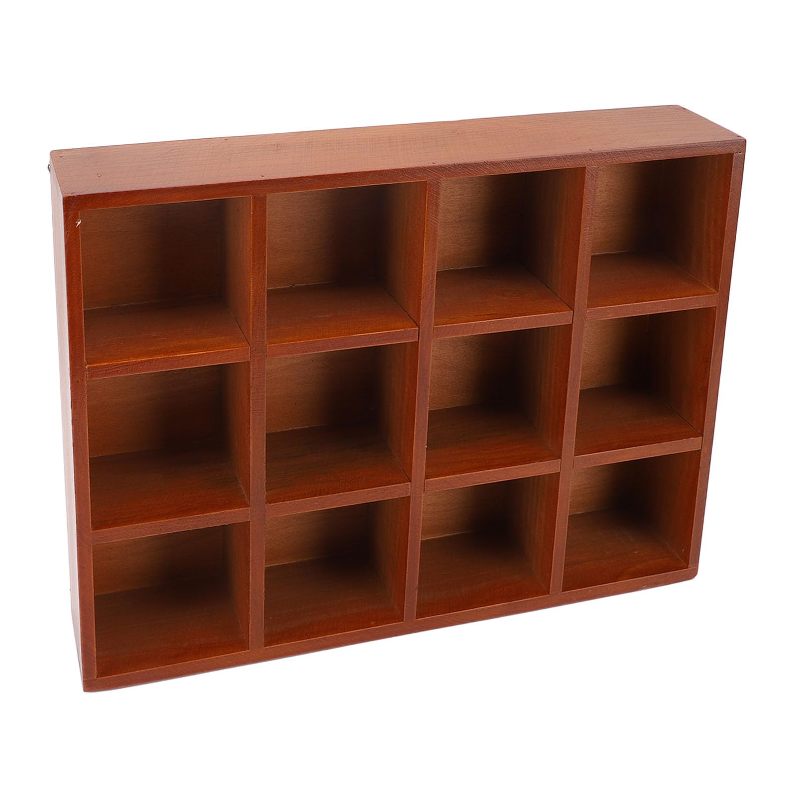 Organizer da Tavolo in Legno Scomparti Multipli in Legno Massello Organizer da Tavolo in 12 Scomparti Costruzione Leggera per Scaffale da Bancone da Ufficio Vanità Domestica