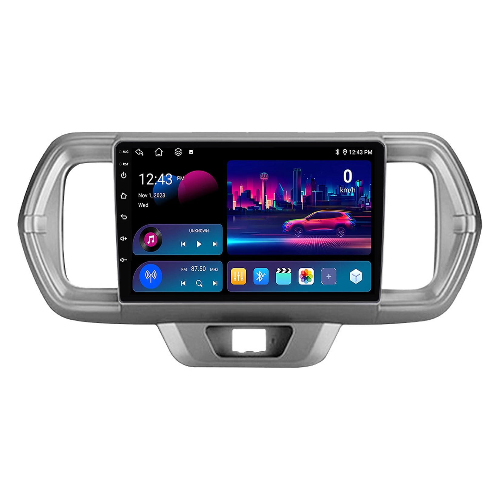 HIBIYA Radio samochodowe 2 DIN z ekranem do Toyota Passo 2016-2021, Android 14 radio samochodowe 9 cali z GPS RDS USB Bluetooth Mirrorlink sterowanie kierownicą + kamera cofania (B,Y2 8Core 4 + 64G)