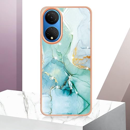 Miniatura 5 de XYX Funda compatible con Honor X7 4G CMA-LX2 CMA-LX1, TPU mármol delgado cuerpo completo elegante cubierta protectora a prueba de golpes para Honor