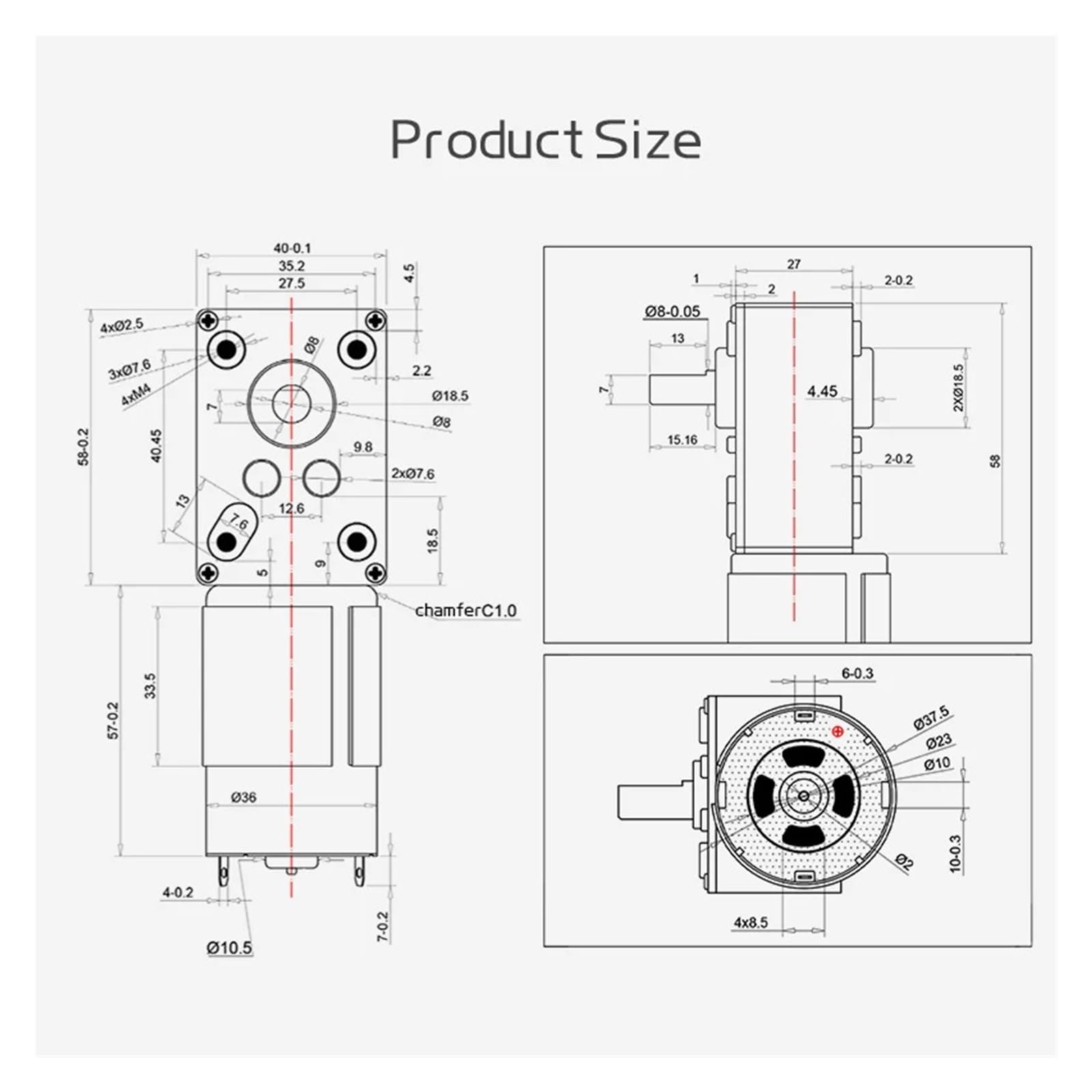 5840-555 Turbo-Getriebemotor 12V/24V – Drehzahl 1 Produktbild-Vorschau 5