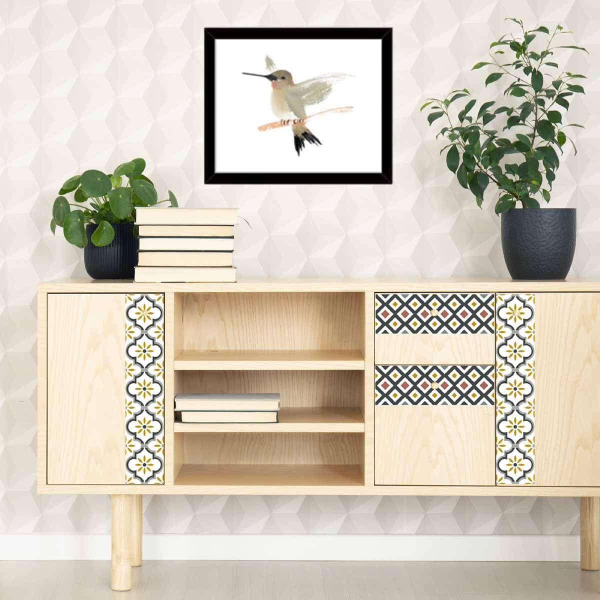Azulejos Adhesivos Draeger Paris Para Pared - Pack De 6 Cuadrados De 15x15 Cm, Efecto Loza, Ideales Para Cocina Y Baño, Color Azul