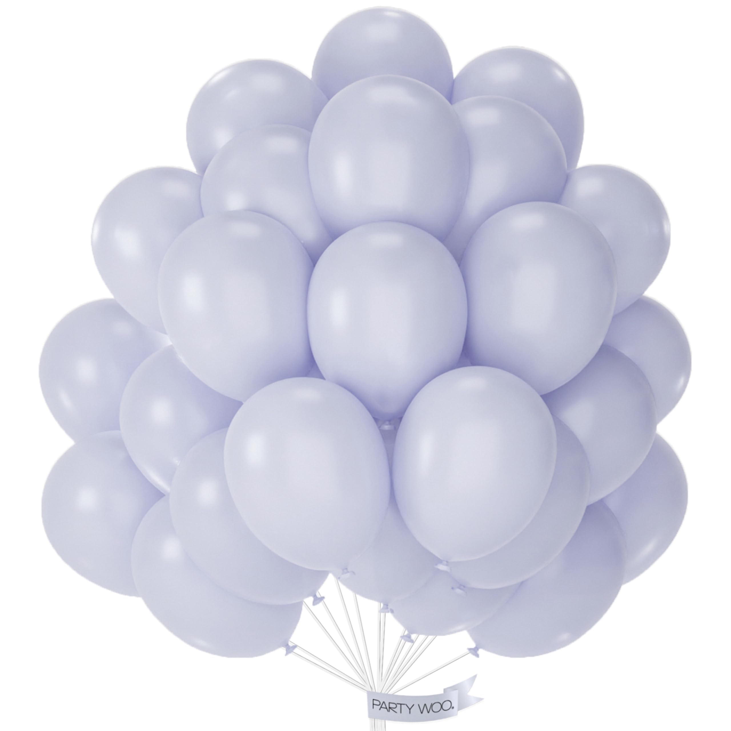 PartyWoo Dusty Blue Balloons 50pcs Slate Blue Boho Neutral Color 12 Inch