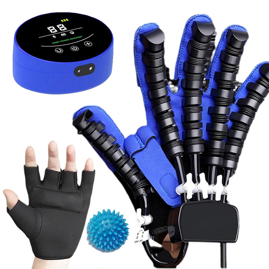 Guantes de Tratamiento de Rehabilitación,Equipo Recuperación Mano,Guantes Robóticos de Rehabilitación,para Pacientes con Parálisis Cerebral,Artritis,Accidente Cerebrova(Size:S,Color:Derecha)