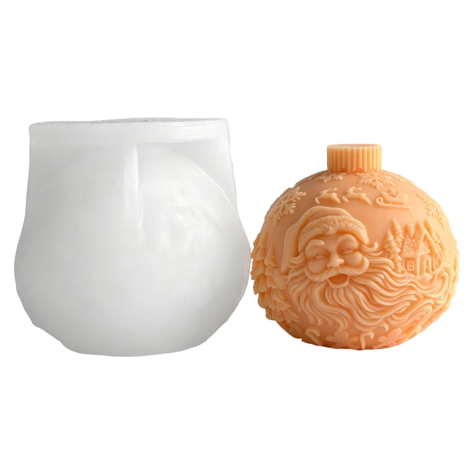 ZEPFJHE Christmas Crystal Shape Silicone for Soap Chocolate Making Holiday Decoration Epoxy Resin Crystal Cast