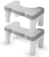 Vista 13 de Taburete de Inodoro, Taburete de Paso para Caca para el Baño, Taburete de Pies para Caca de Inodoro para Adultos, Banco de Sentadillas Portátil