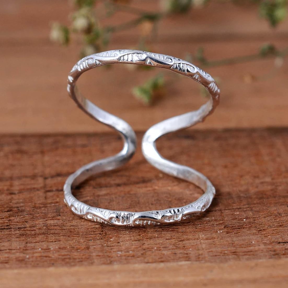 925 Silver Field Arthritis Splint Ring, Adjustable PIP or DIP Joint Swan Neck Support, Trigger Brace, Mother's Day Gift