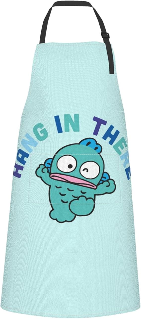 Amazon Co Jp ハンギョドン はんぎょどん 安い 防水 ｈ型 ポケット付き エプロン 首掛け 調節可能 オックス生地 大きいサイズ 人気 保育士 女性用 メンズ 子供 家庭用 仕事用 業務用 人気 Danesi おしゃれ かわいい アニメ キャラクター グッズ ホーム キッチン