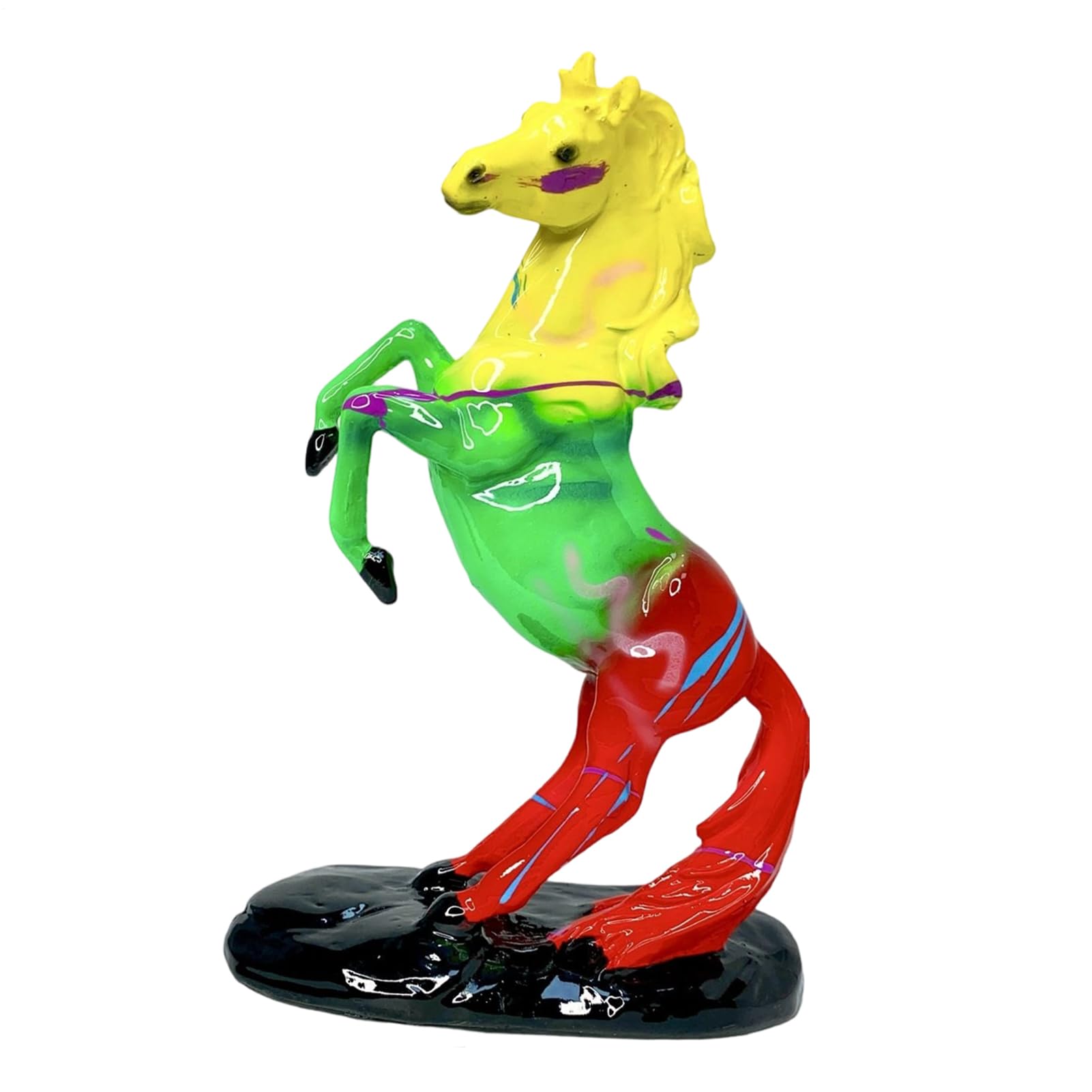 Sculpture de cheval Teksome, une figurine en résine idéale pour offrir