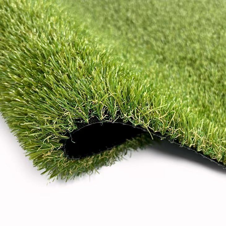 Nix Garden Rollo Césped Artificial 20 mm 1 x 5 m (5 m²), Alfombra Sintética para Interiores y Exteriores, Terrazas, Balcones y Jardín, Negro y Turquesa