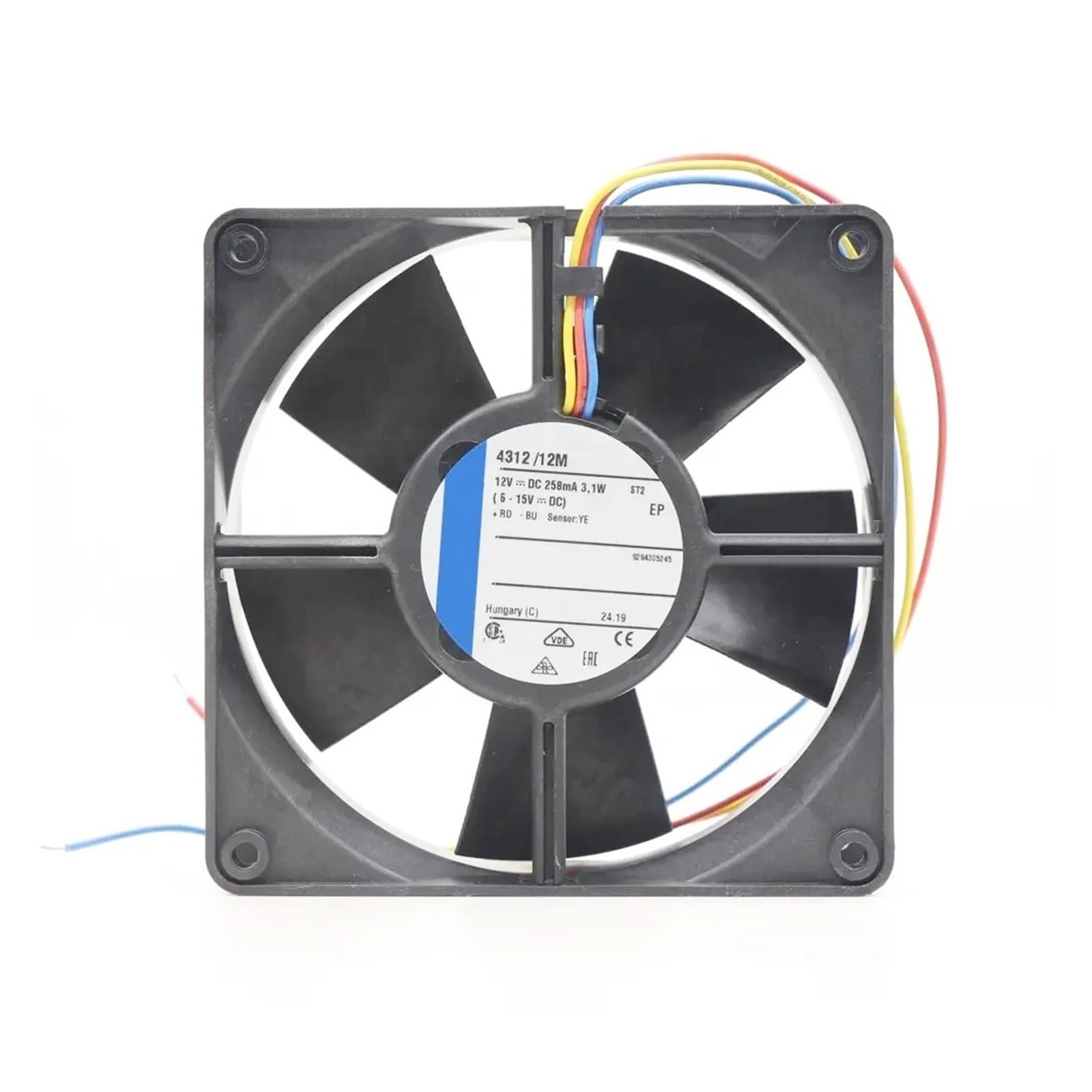 Axial flow 4312/12M 12VDC 2.8W 120*120*32mm radiator Cabinet Cooling Fan