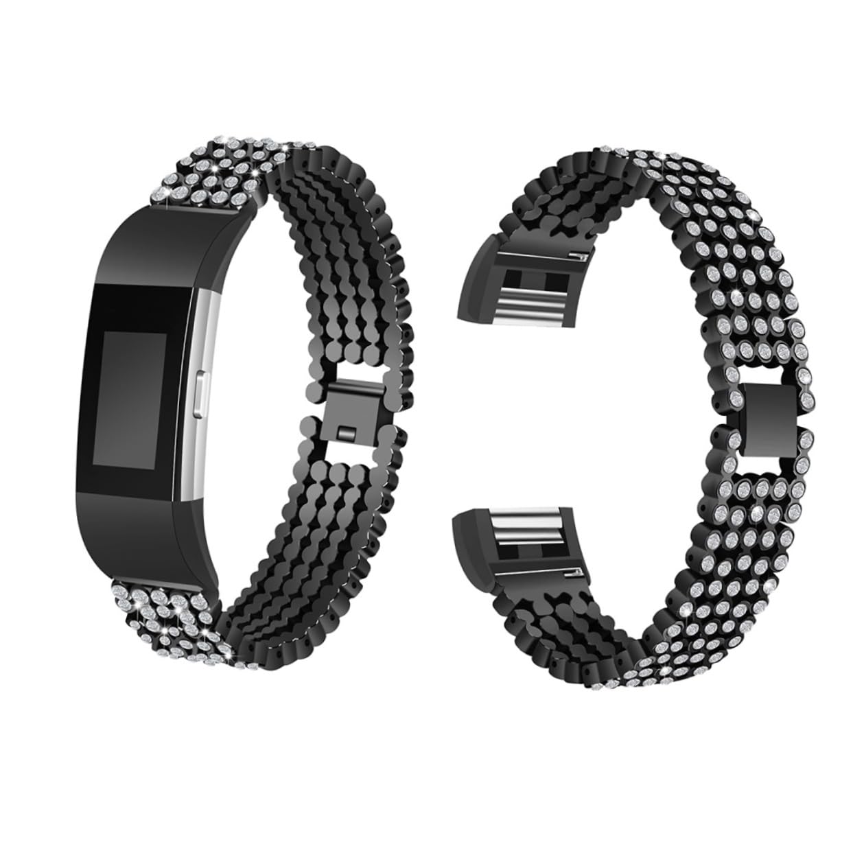 Angoily pulsera ajustable charge 2 pulsera de acero inoxidable bandas metalicas reemplazar correa de reloj
