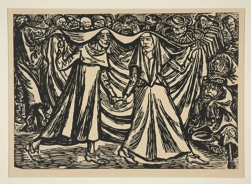 Lienzo cuadro Totentanz II de Ernst Barlach decoración pared pasillo SERENDIPITP 60x90