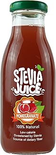 عصير رمان طبيعي بدون سكر محلى بالستيفيا الطبيعية من ستيفيا جوس - 300 مل