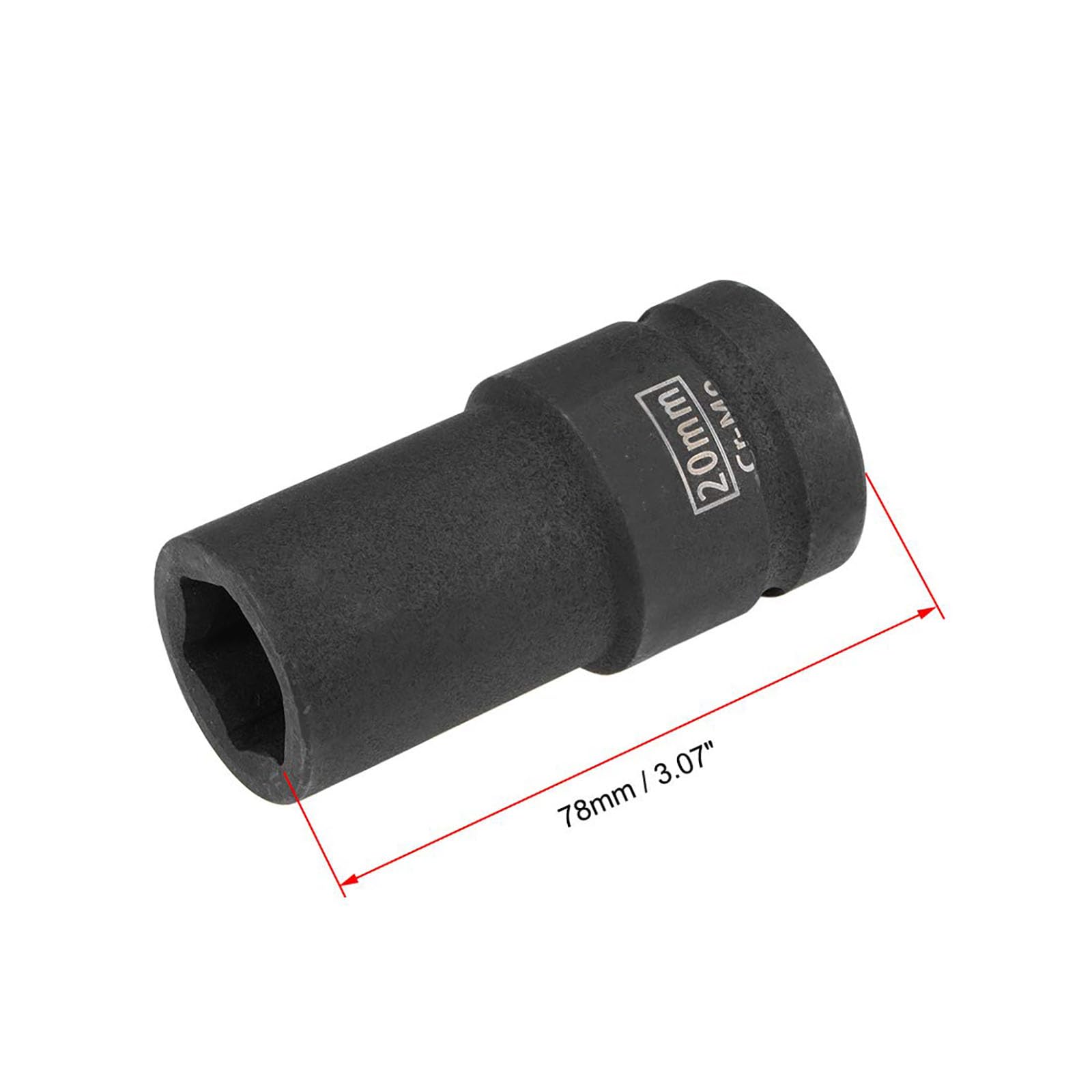 TA-VIGOR 3/4-Inch Drive by 20mm Deep Impact Socket, 6-Point, Durable Reliable Cr-Mo Alloy Steel, Metric for Home Car Repair - Image 2