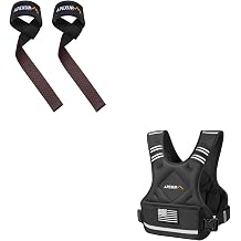 APEXUP Adjustable Weighted Vest 4-10lbs + Weight Lifting Straps for Weightlifting