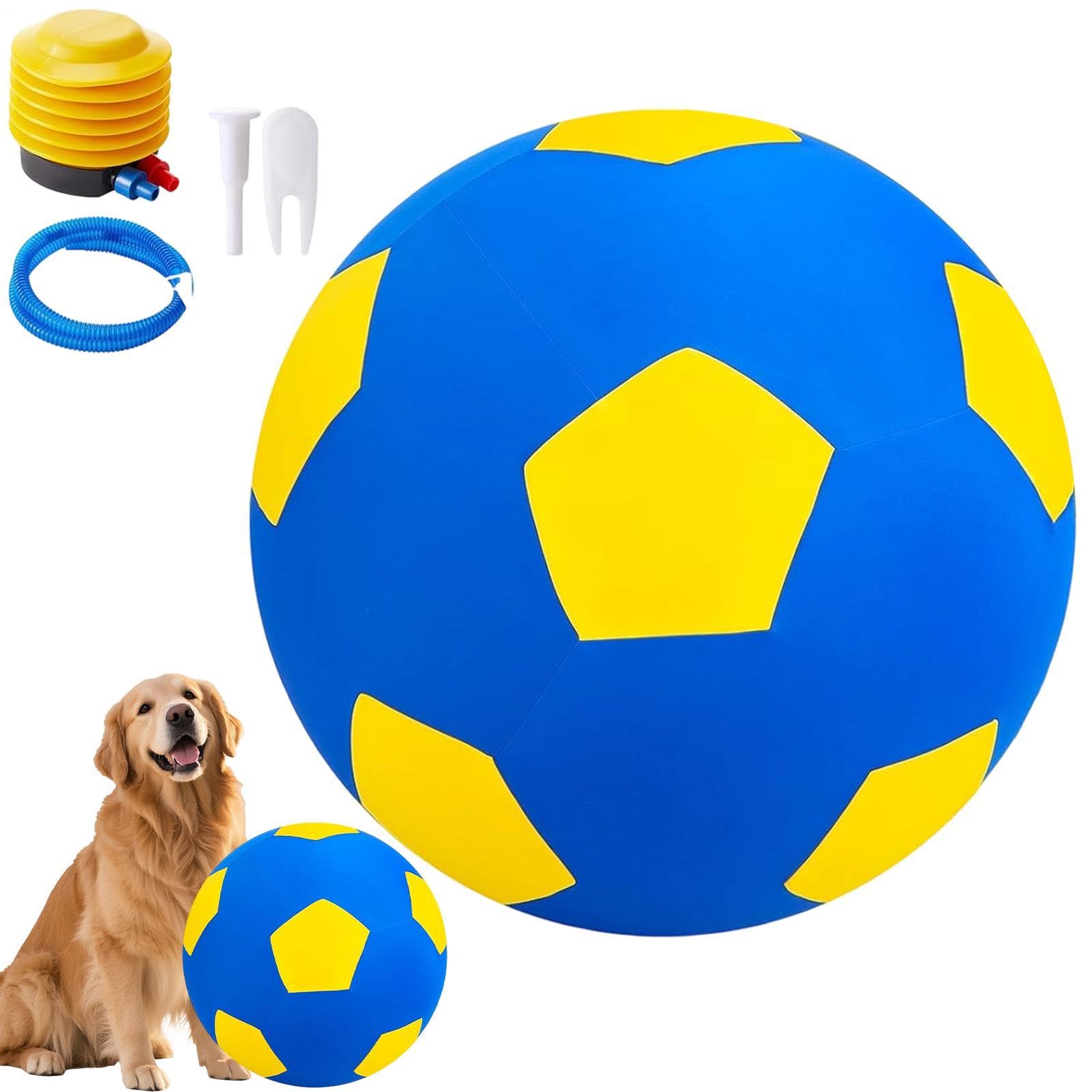 Balle gonflable pour chien de troupeau résistante et interactive