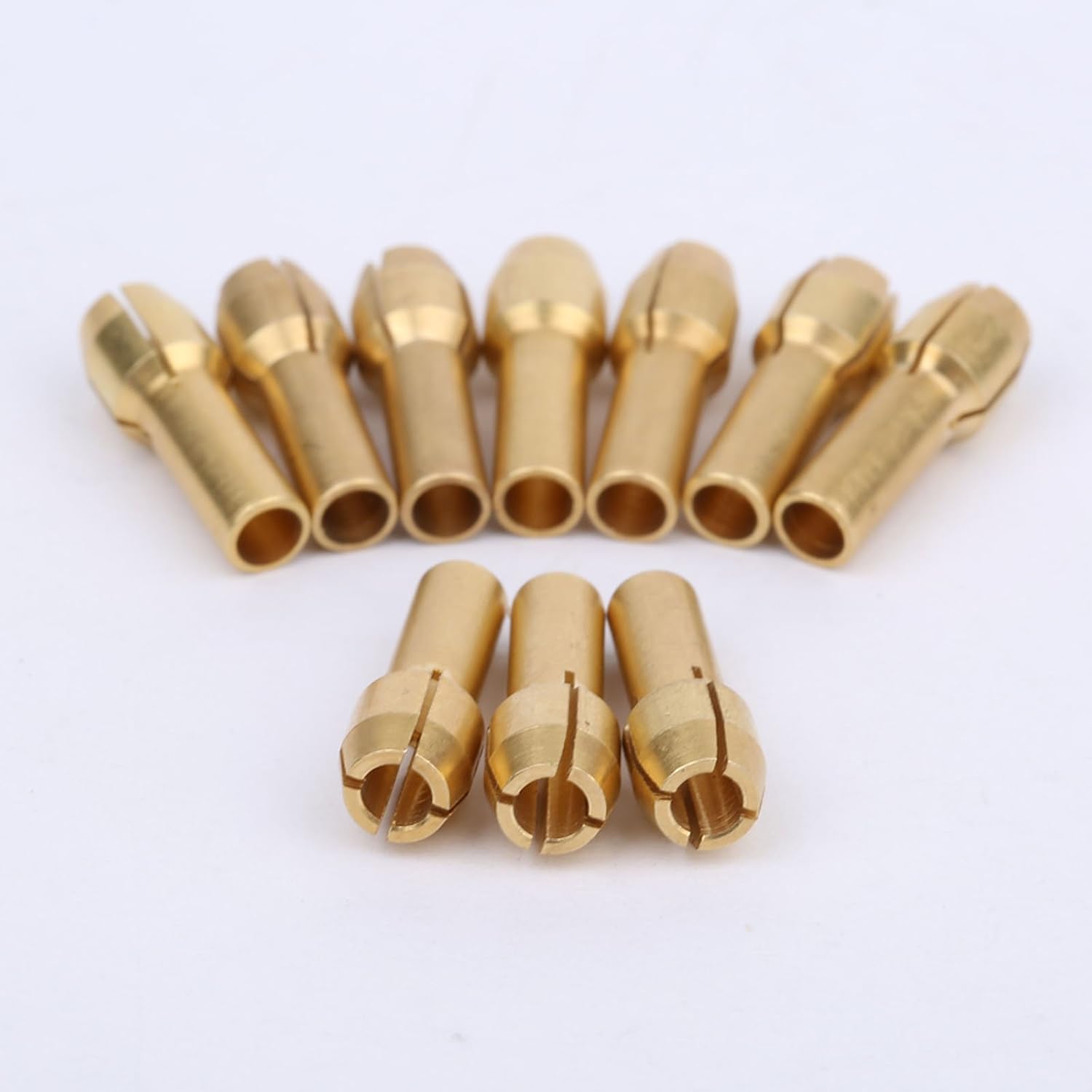 10 pcs Rotary Tool 1/8” Brass Collet Adapter Nuts Set for Dremel 2.9-3.2mm Shank - Image 3