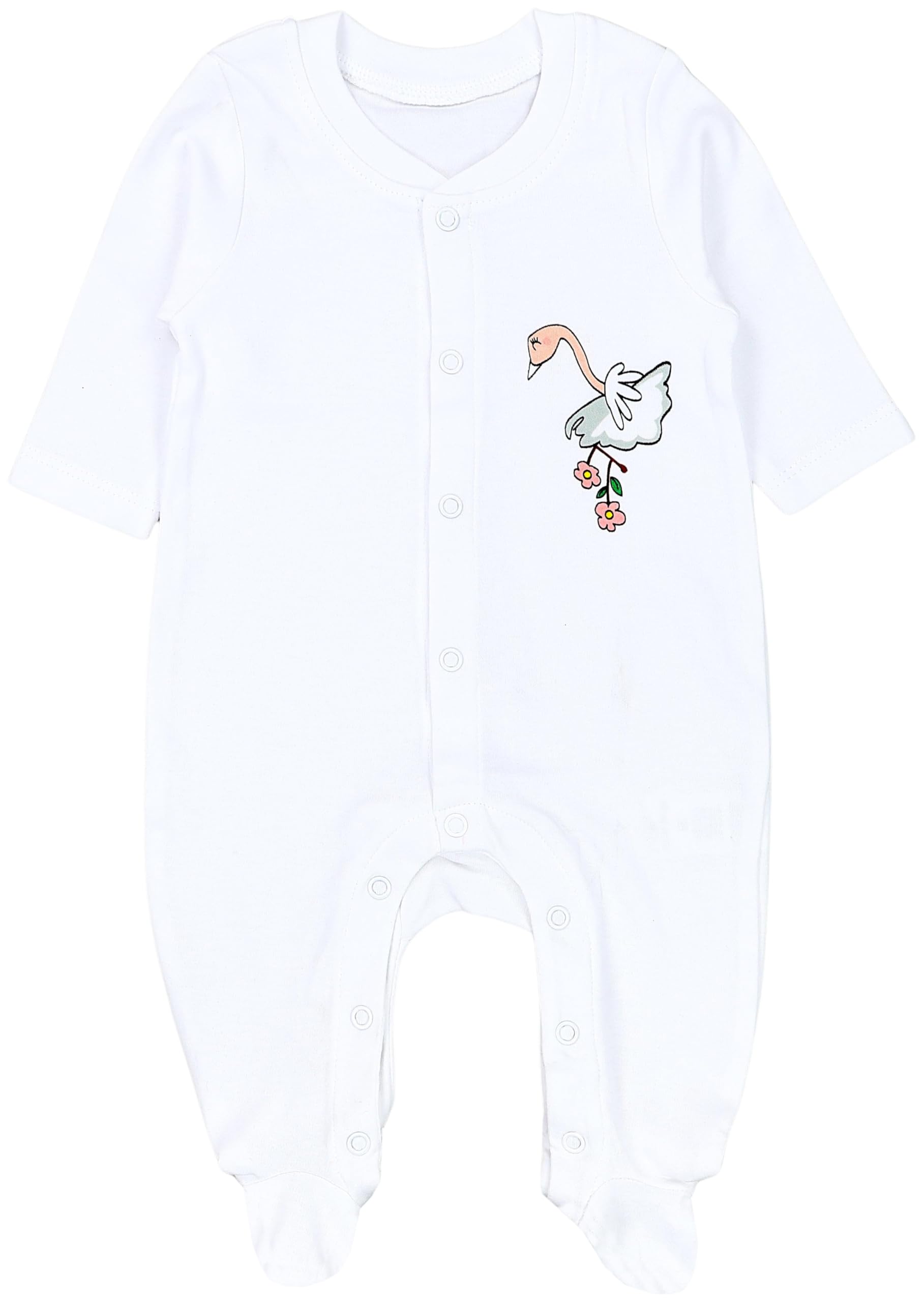 TupTam Baby Mädchen Schlafstrampler mit Fuß 3er Pack