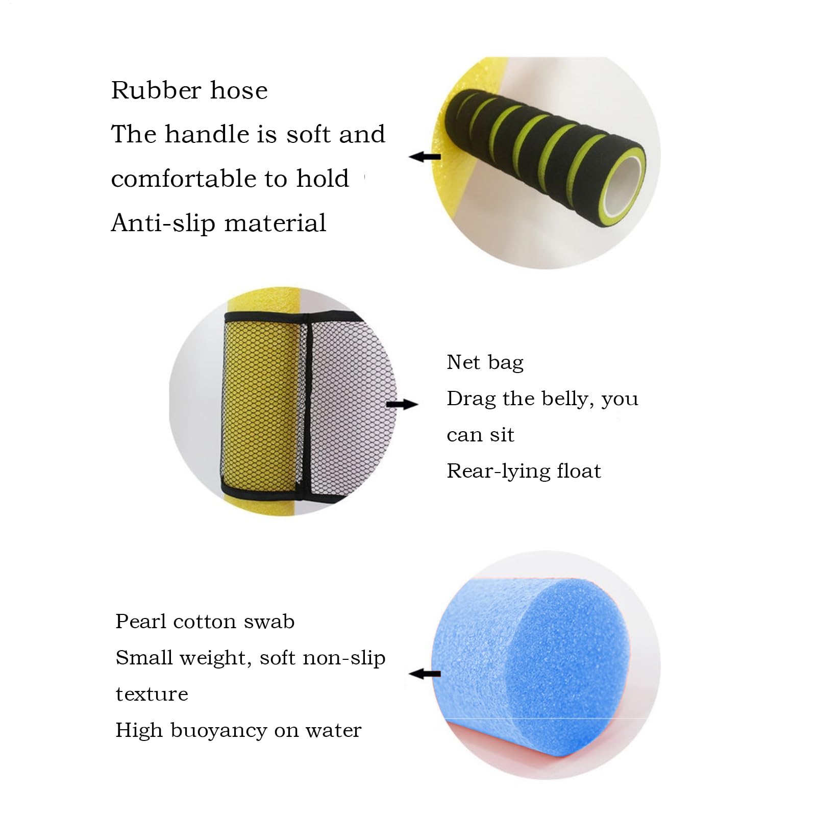 Große Pool-Nudeln, ein Wort-Form-Schaumstoff-Schwimmschlauch, Auftriebsstab mit flexiblem, leichtem Design, schwimmender Schwamm-Stick für Erwachsene und Kinder, Outdoor-Schwimmtraining oder