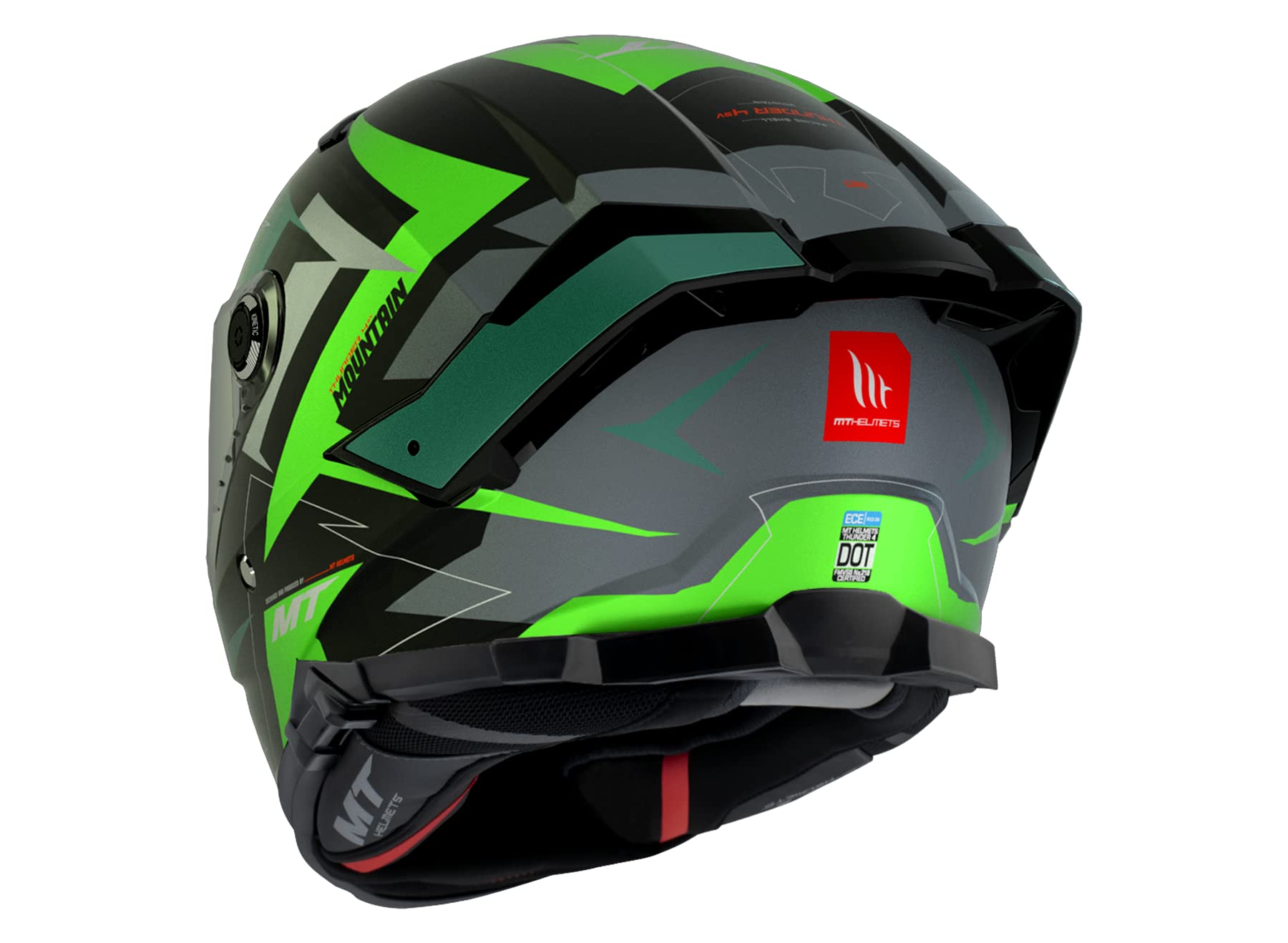 Helmet MT Thunder 4 SV Size S (55/56) Mountain Model B6 Matt Green Fully APPROVED 22.06 Automotive