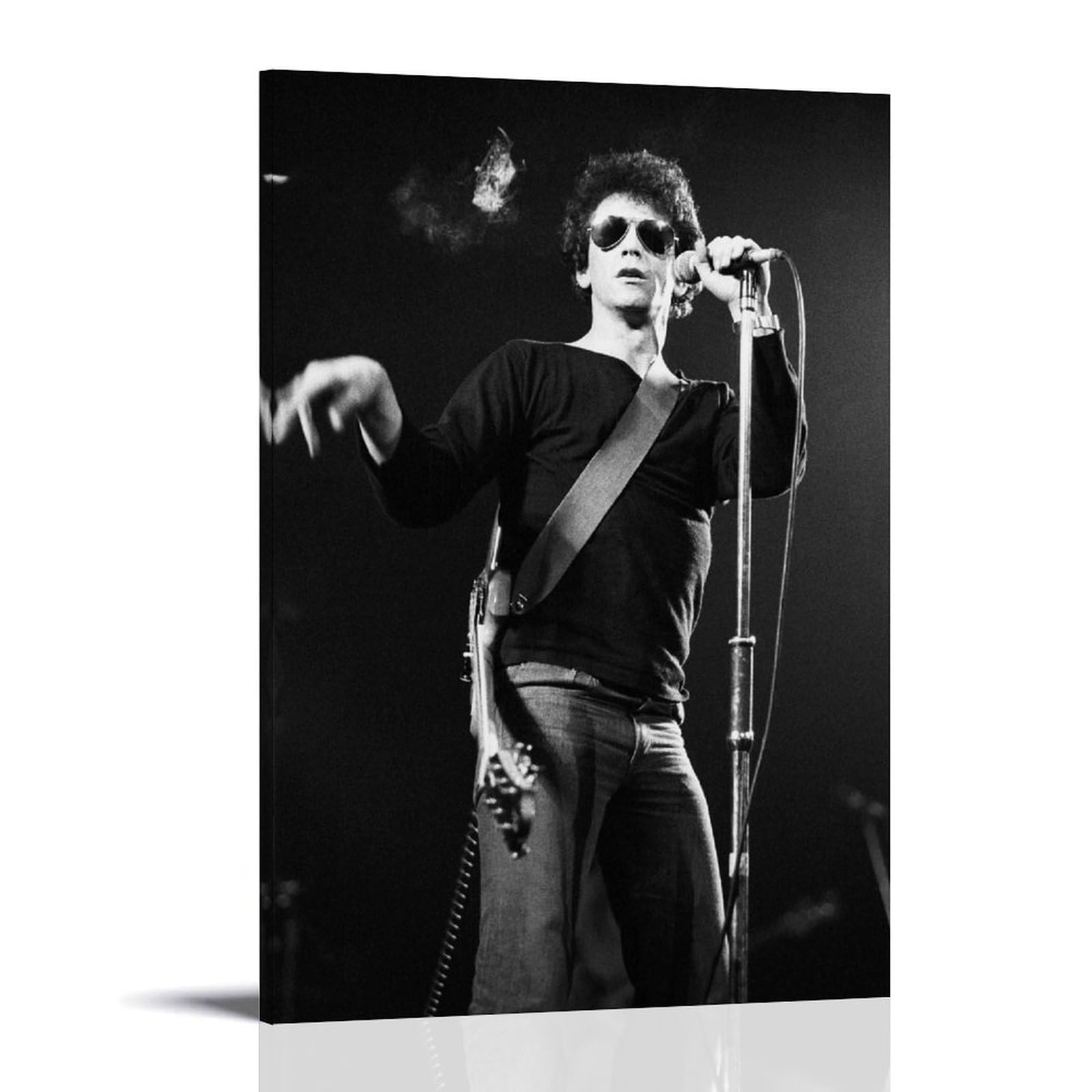 Singer Lou_Reed Singing Live Retro Poster Canvas Poster 08x12inch(20x30cm) Frame-style