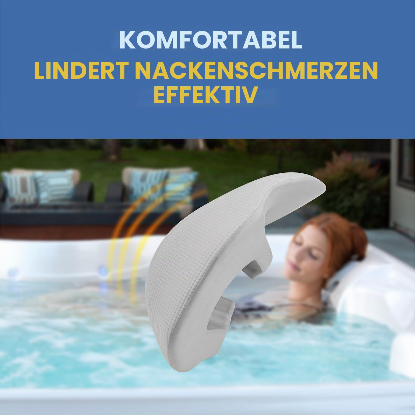 2 Stück 77228 Ersatzkissen für Hot Spring Highlife Range 2014–2022, Whirlpool-Kopfstützenkissen, passend für Aria, Envoy, Grandee, Jetsetter, Jetsetter LX, Prodigy, Sovereign, Triumph & Vanguard, Spa
