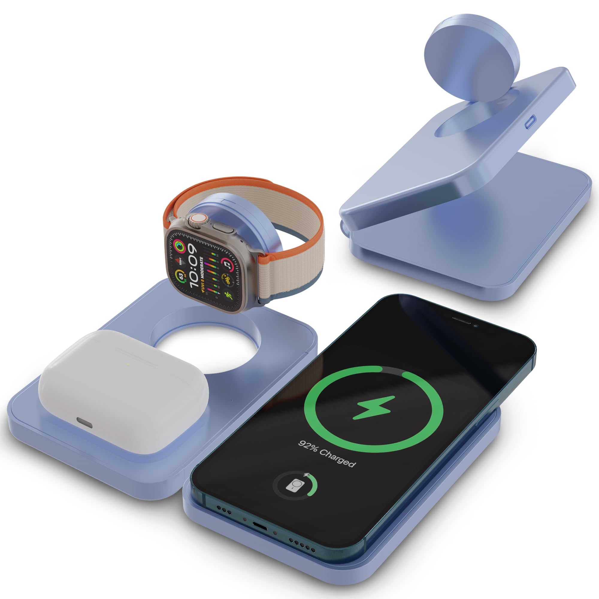 スマホアクセサリー 3-in-1WirelessCharger Amazon.com: 3-in-1 MagSafe Wireless Charging Station for iPhone