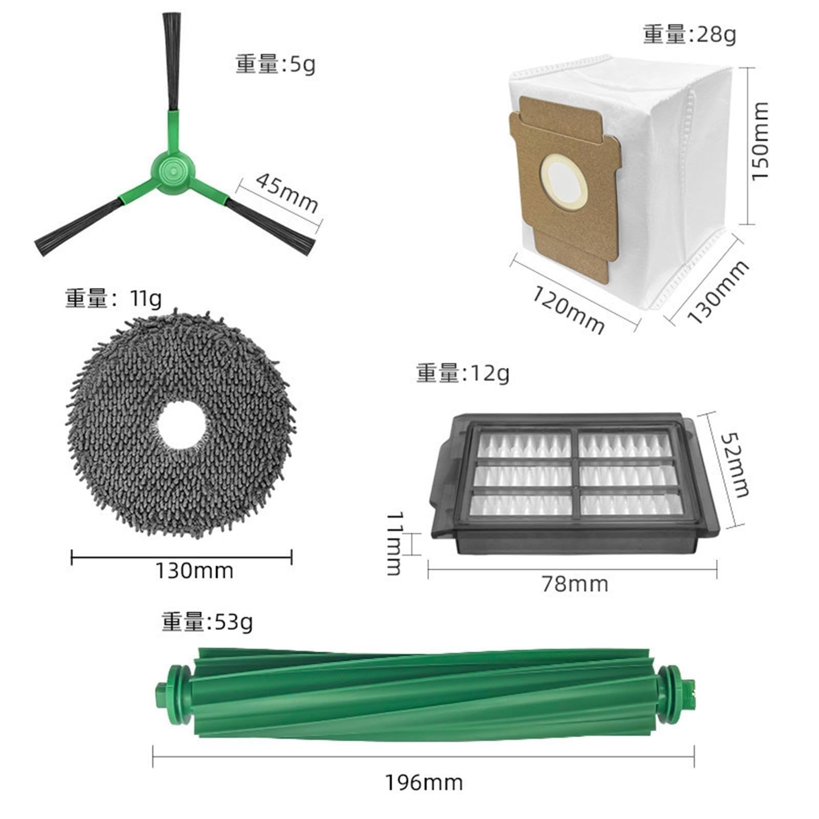 Kit Di Sostituzione Compatibile Con Roomba 405 505 Combo