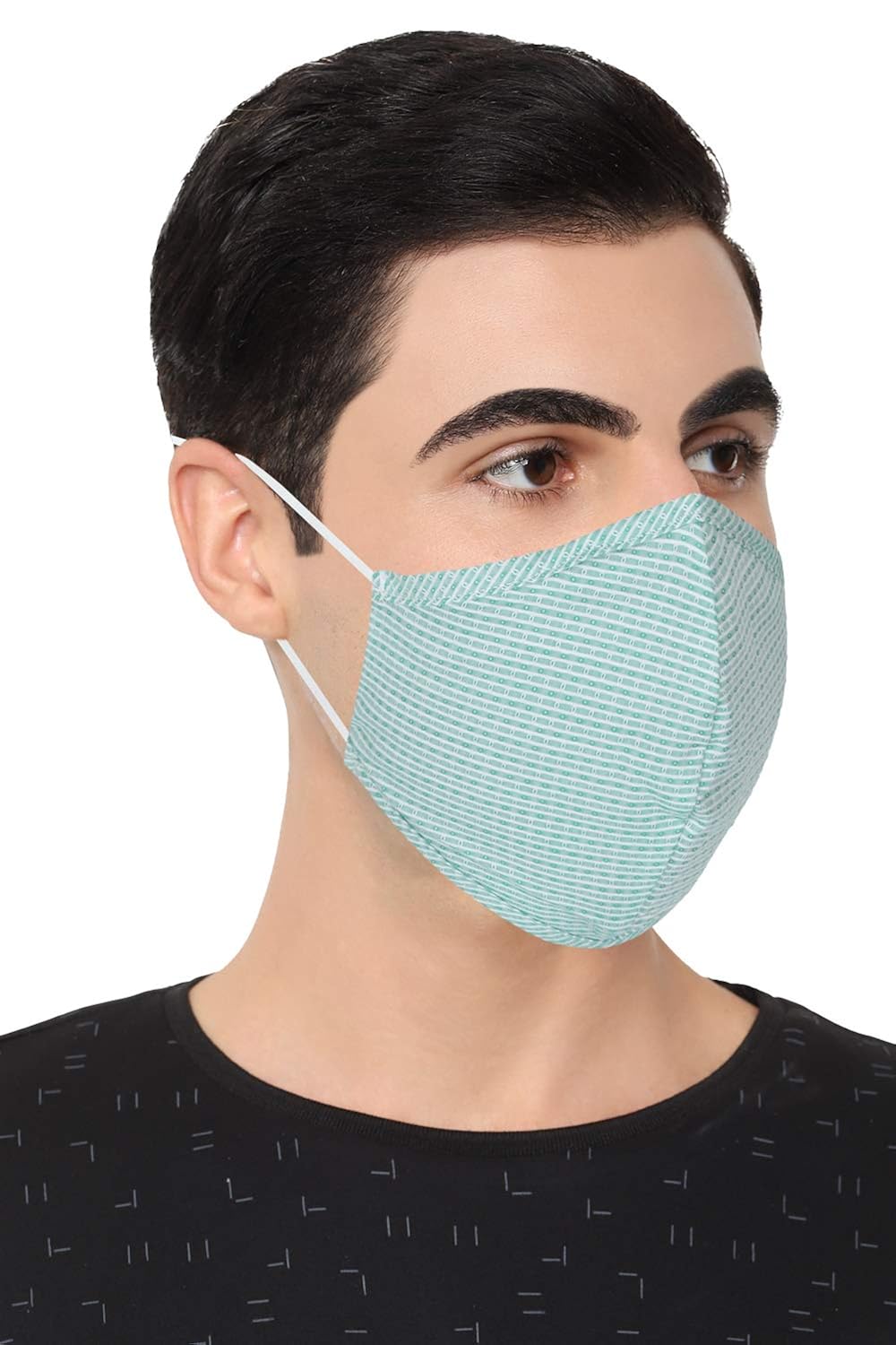 Allen Solly Men's Cotton Cloth Face Mask (Pack of 4) (ASMSWRGFE55144