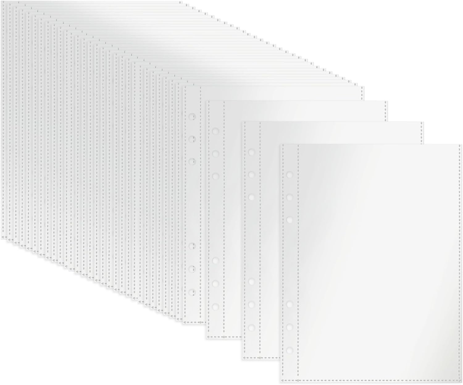 Thinp 30 Pack 6 Ring A5 Binder Sleeves DoubleSided A5 Binder Inserts