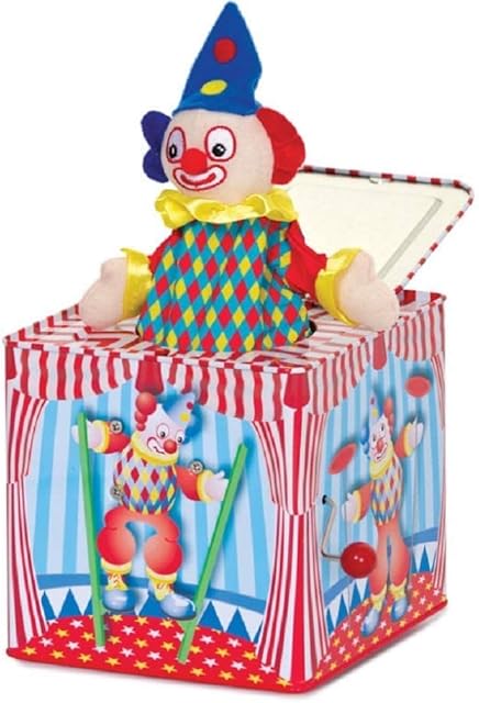 Tobar Clown Jack in the Box Traditional Tin Toy