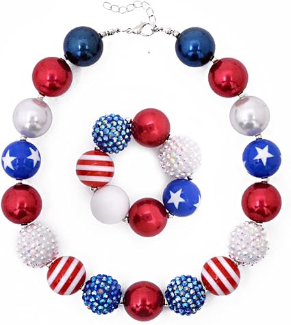 Lujuny Chunky Bubble Necklace Pendant 