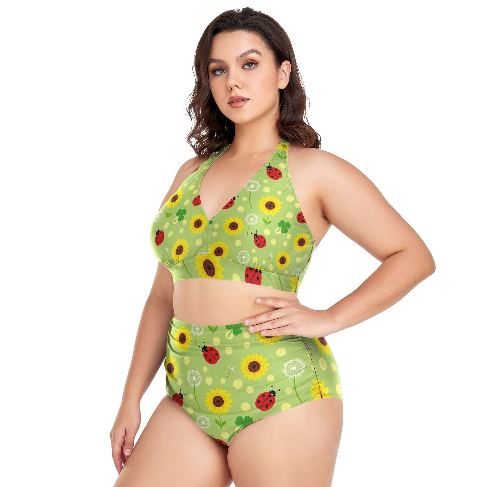 FRODOTGV Costumi da bagno da donna curvy, da L a 4XL