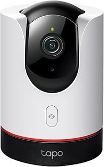 TP-Link Pan/Tilt Smart Security Camera, Indoor CCTV, Smart AI Detection and Notification, Starlight Sensor,2K QHD, Night Vision Works with Alexa&Google Home, No Hub Required,SD Storage(C225)