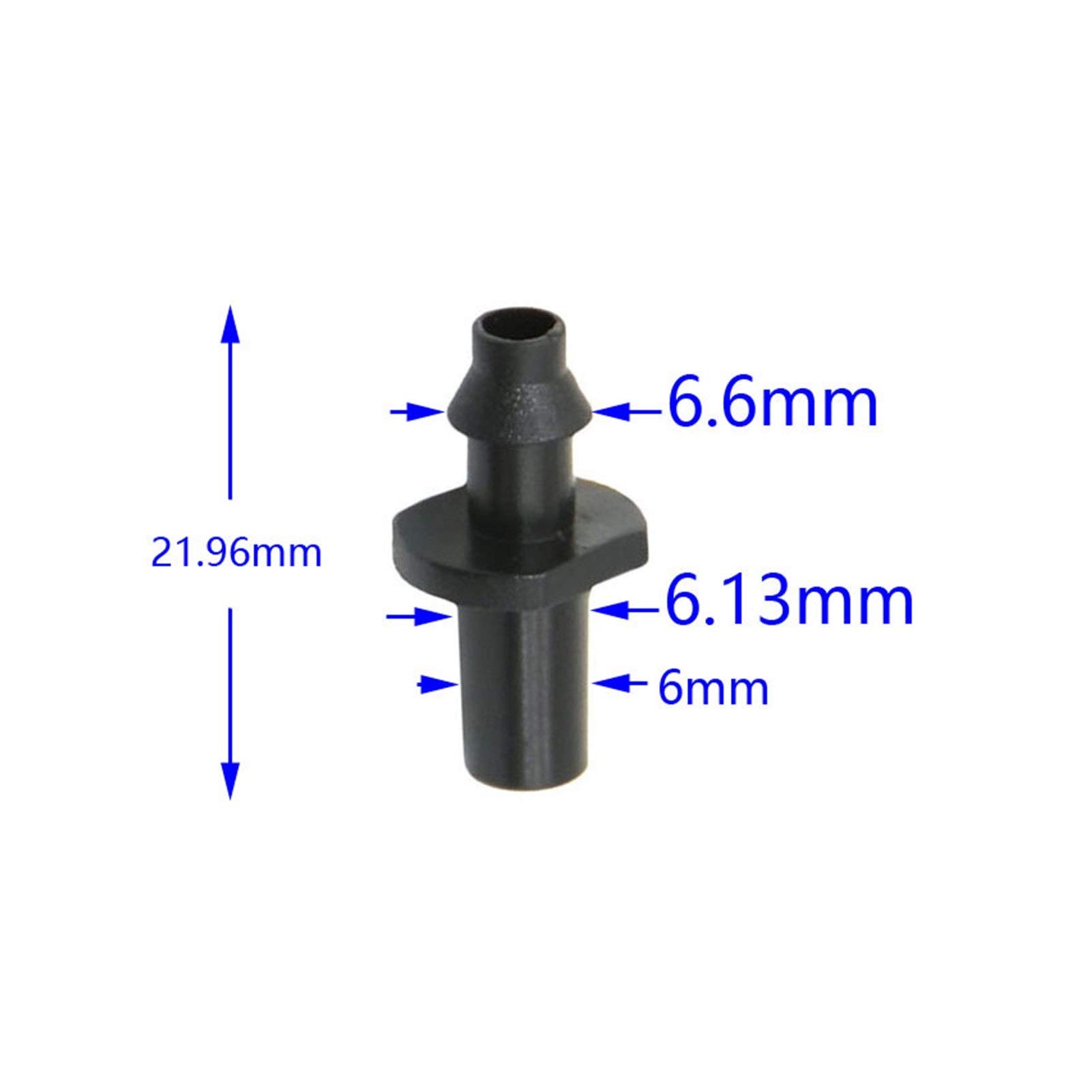 Conector de manguera Conector de manguera de jardín de conexión rápida de 6 mm a 1/4 de pulgada con un solo gancho, boquilla de manguera de 1/4 de pulgada, conector de boquilla de pulverización de man